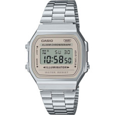 Casio A168WA-8AYES Ανδρικό Ψηφιακό Ρολόι Ανοξείδωτο Ατσάλι 36 mm